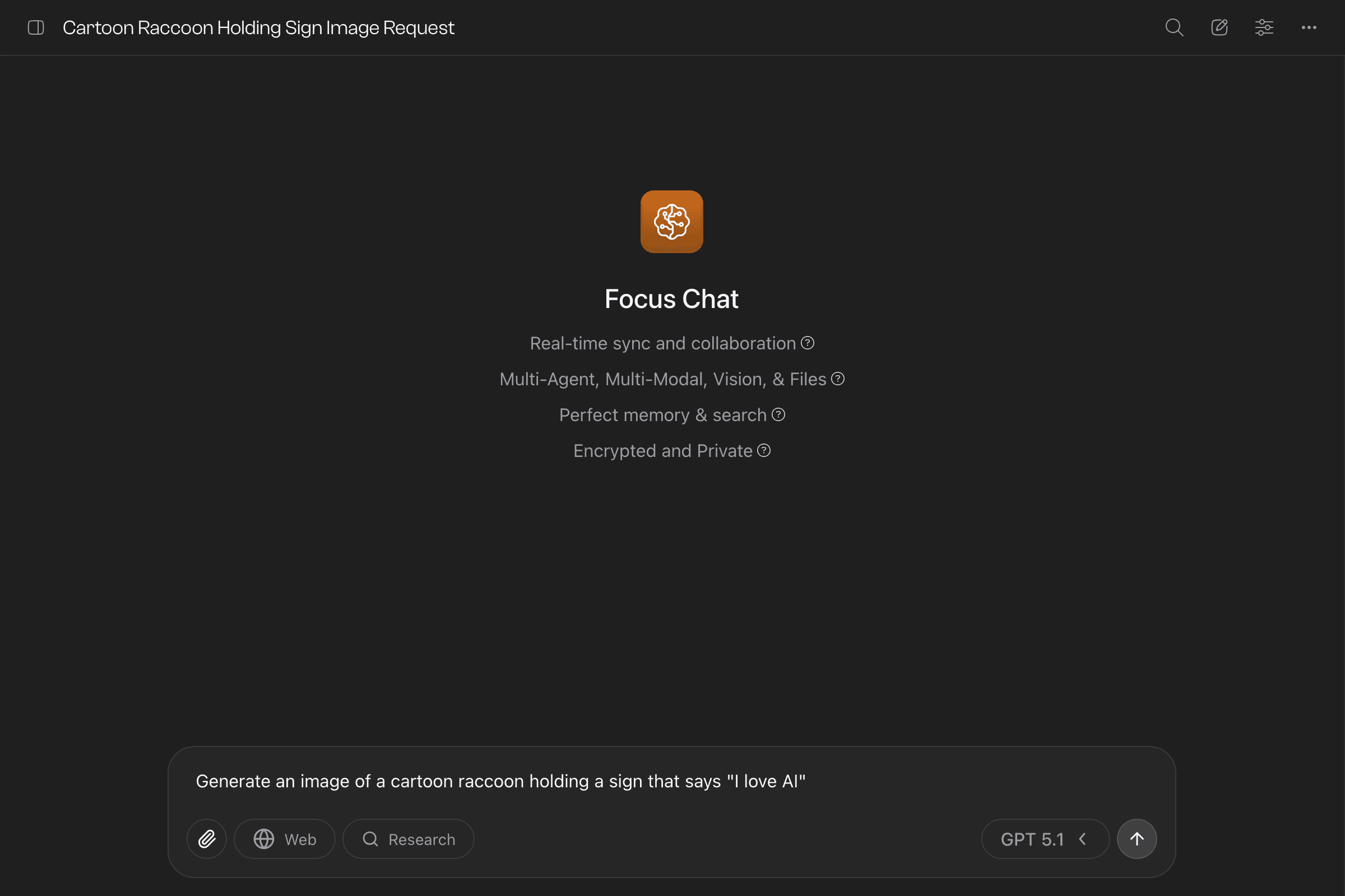 Ask for image generation