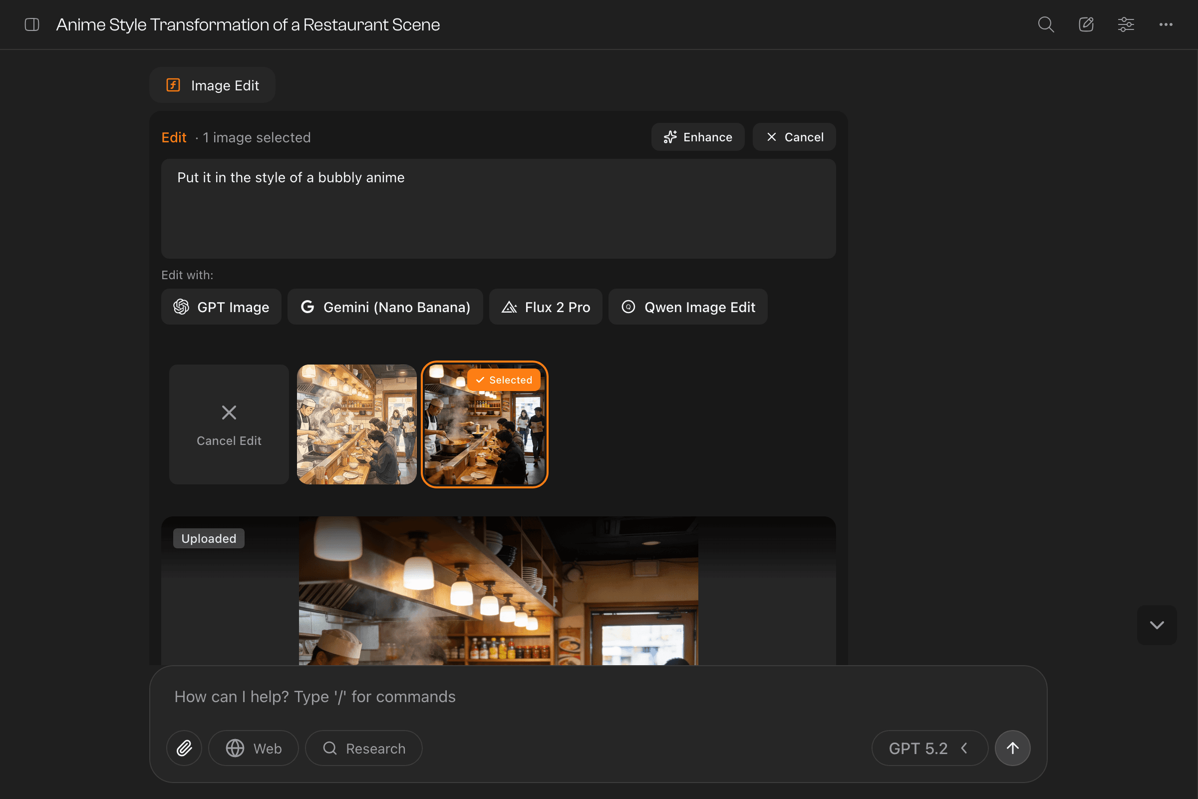 Keep refining in the gallery